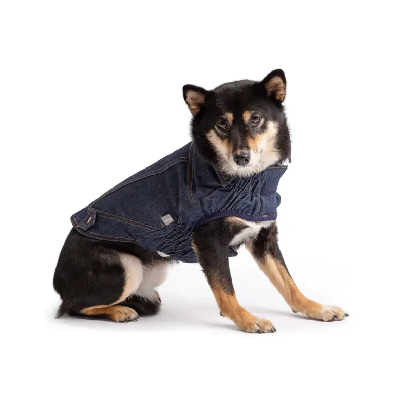 Dark Denim & Shearling Dog Jacket (FINAL SALE)