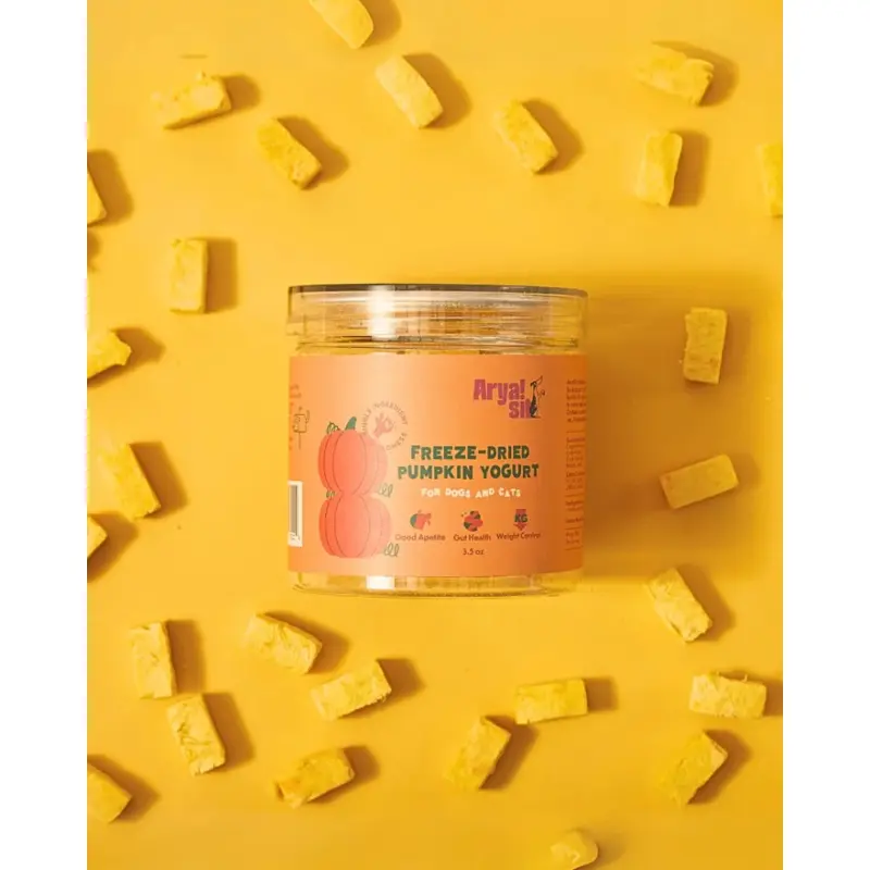 Freeze-Dried Pumpkin Yogurt Treats For Dogs & Cats