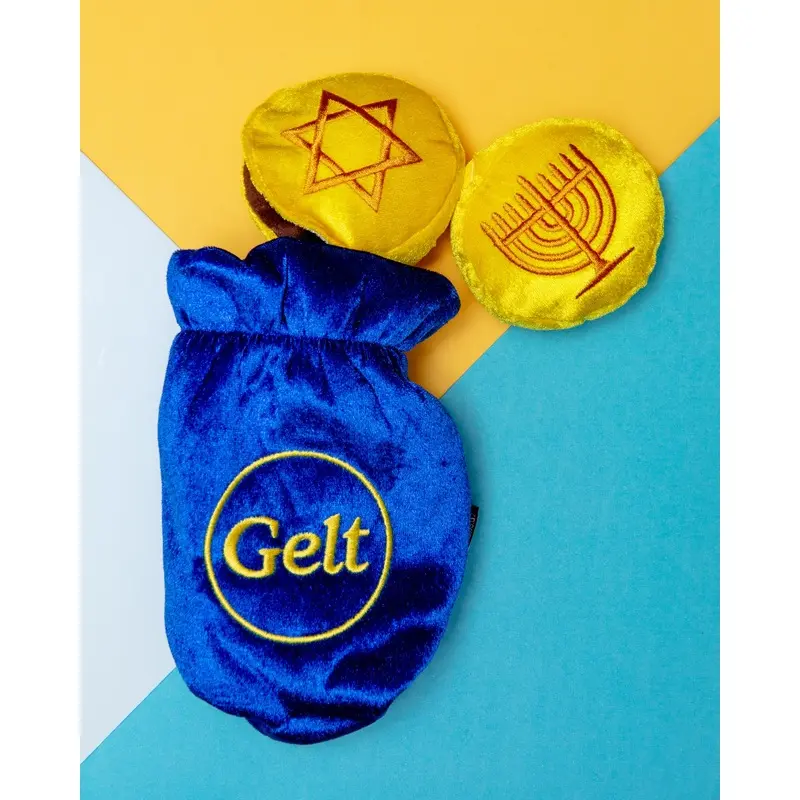 Paw-Nukkah Gelt Squeaky Dog Toy
