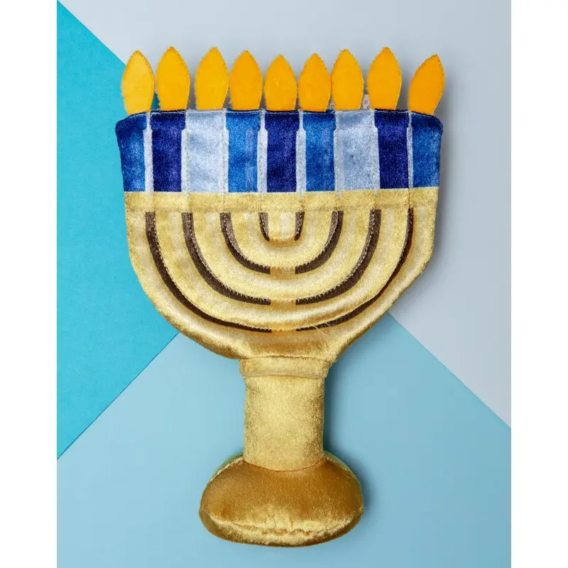 Paw-Nukkah Menorah Squeaky Crinkle Dog Toy