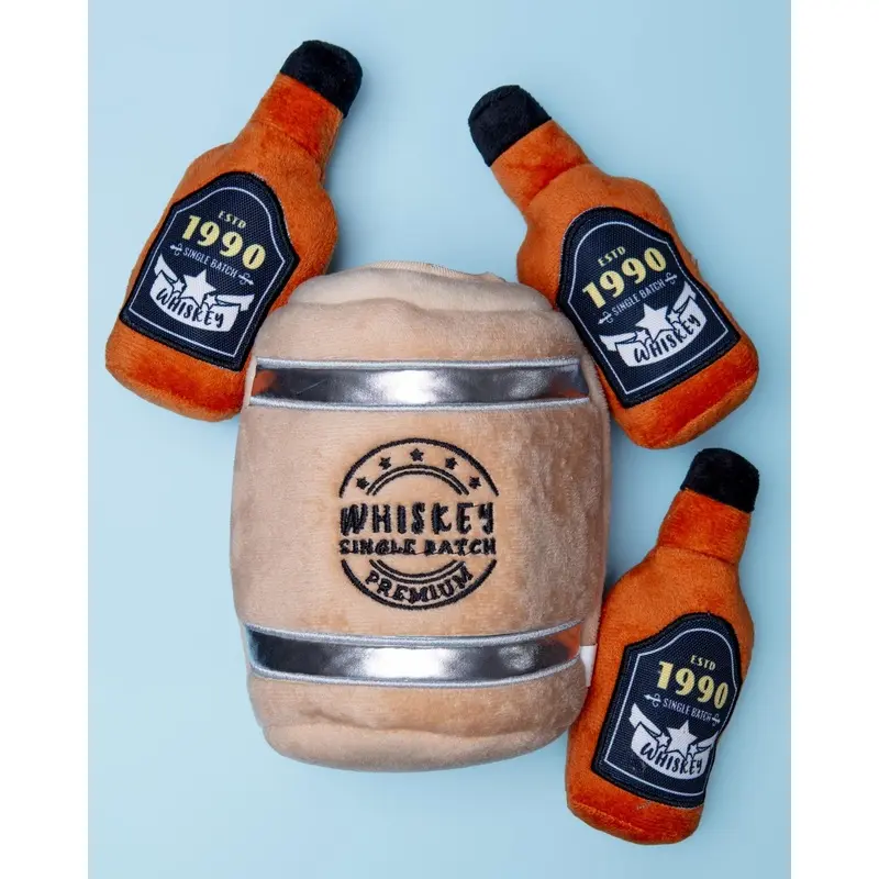 Whiskey Barrel Interactive Dog Toy