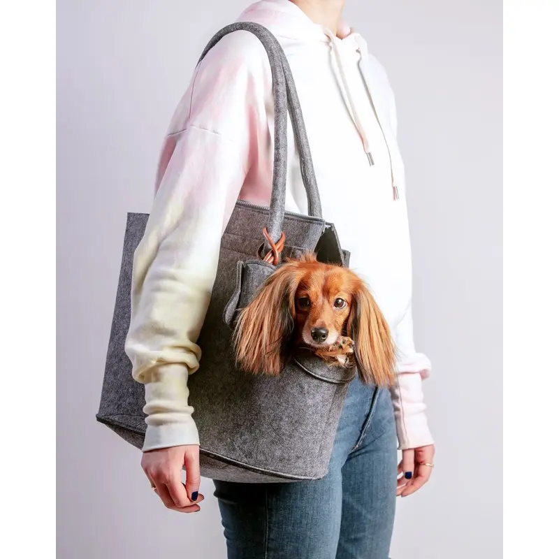 Lightweight Dog Carrier in Soft Ash Grey