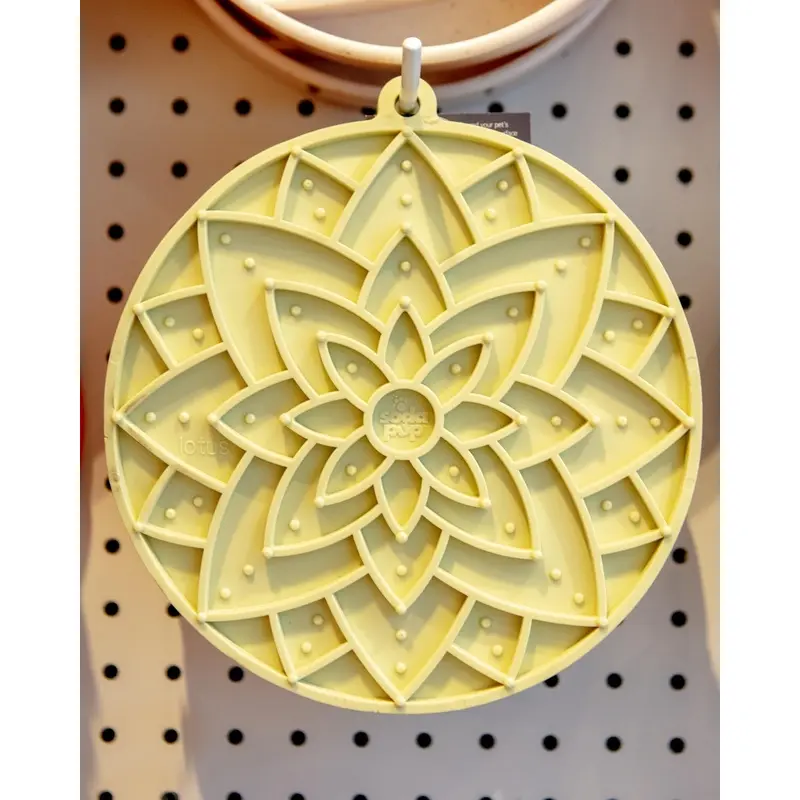 Lotus Enrichment Lick Mat in Blush or Sage (Made in the USA)