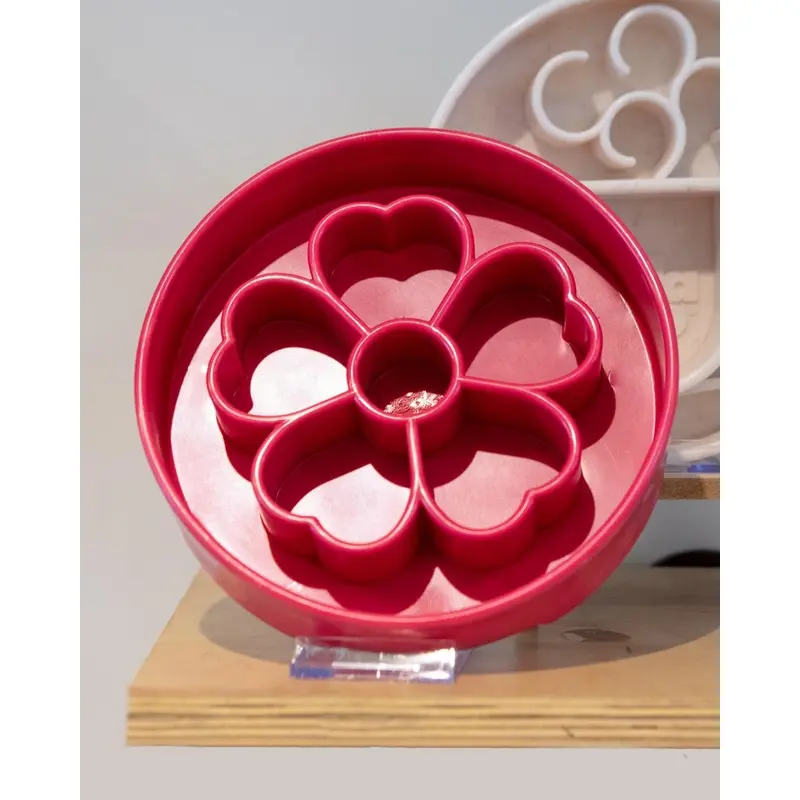 Pink Flower Slow Feeder for Dogs (Made in the USA)