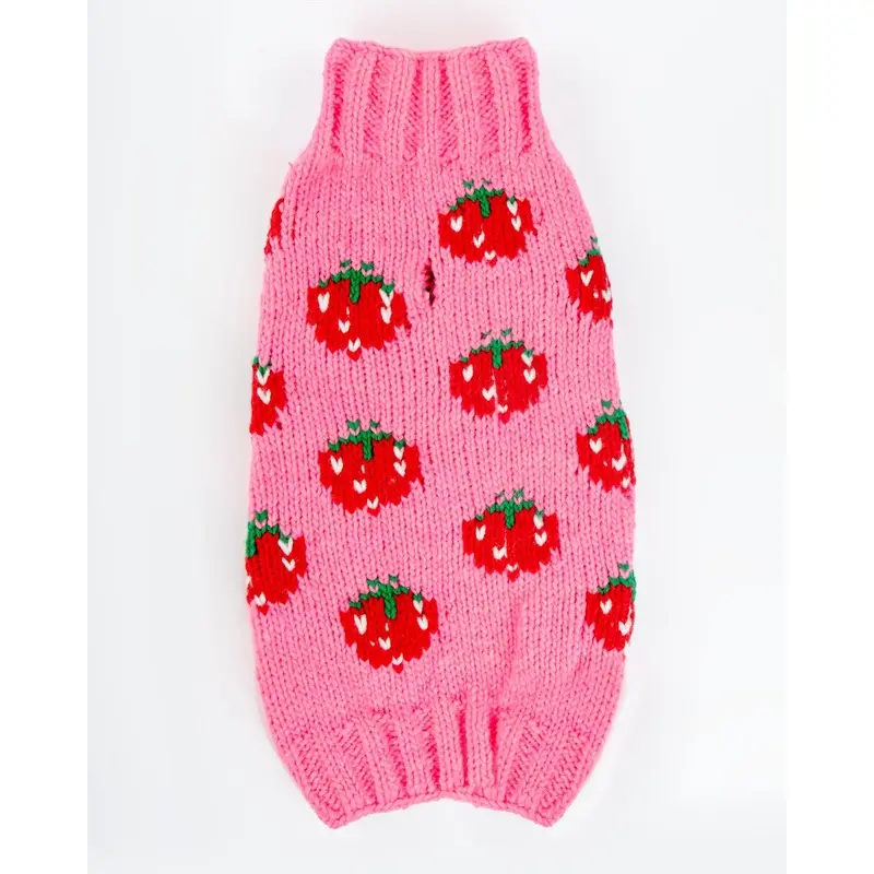 Strawberry Wool Dog Sweater (FINAL SALE)