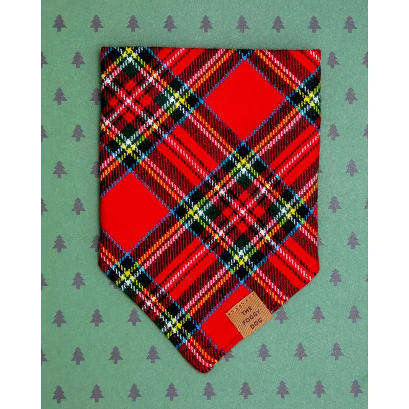 Tartan Plaid Flannel Dog Bandana (Made in the USA)