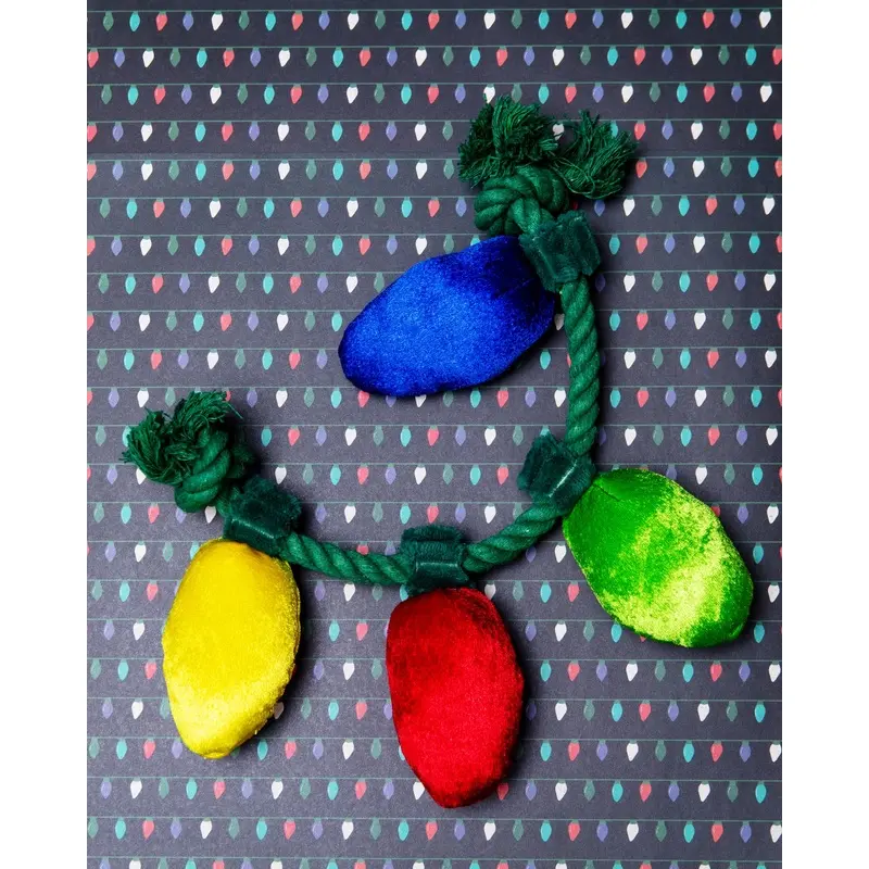 Twinkly Tugger Rope + Plush Squeaky Dog Toy