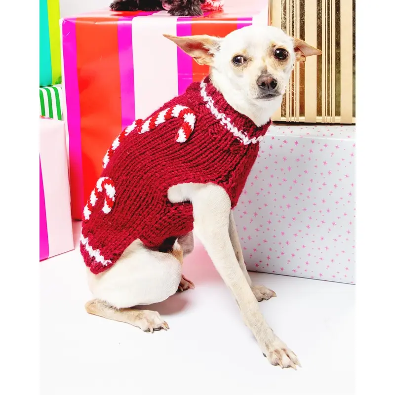Crazy for Candy Canes Howliday Dog Sweater