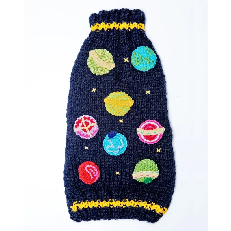 Galaxy Handknit Dog Sweater