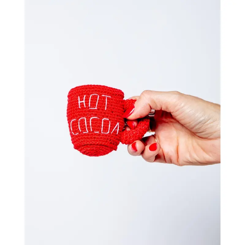 Hot Cocoa Organic Knit Dog Toy