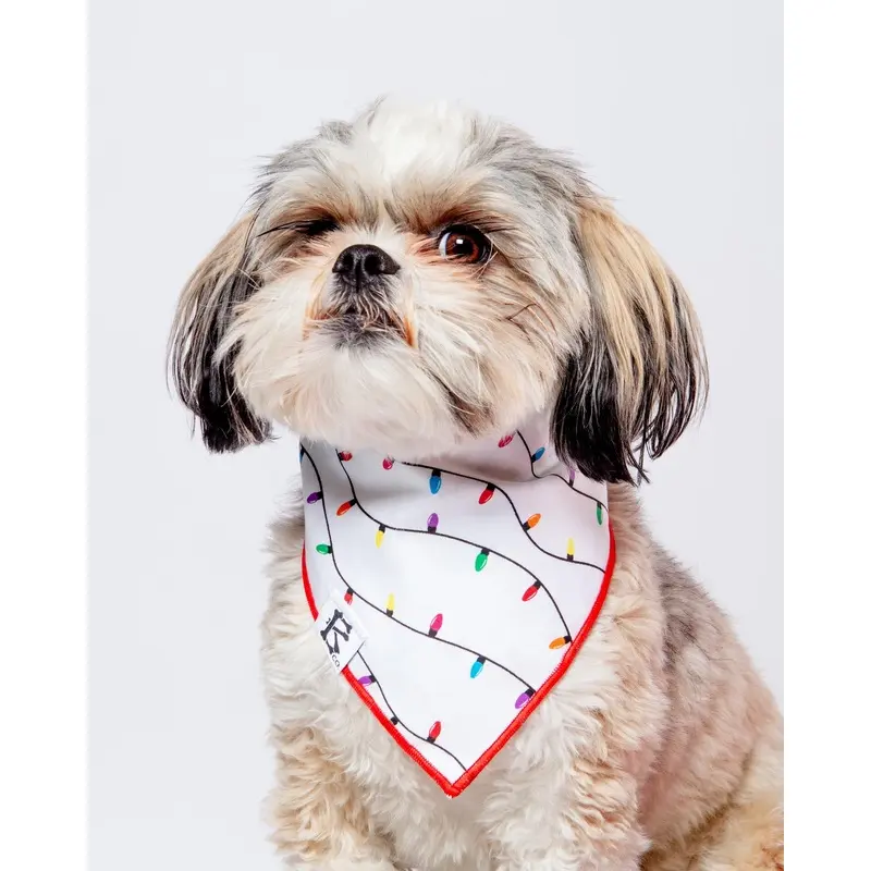 Howliday Lights Christmas Bandana for Dogs