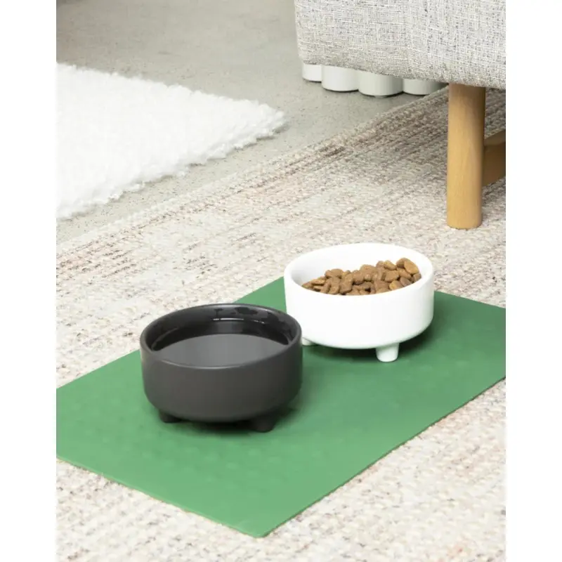 Bubbles Dog Placemat in Forest Green