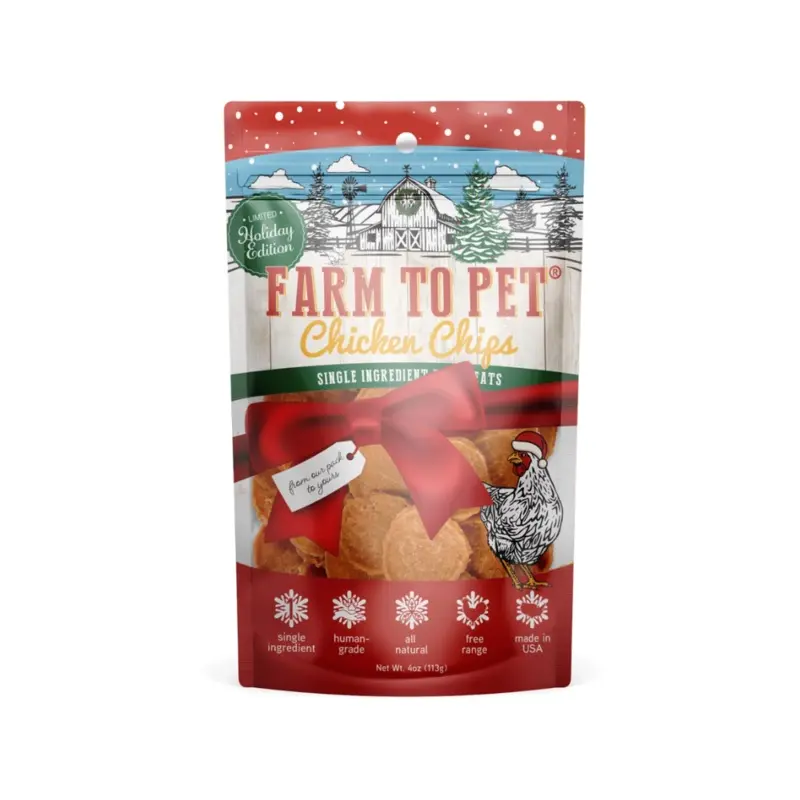 Holiday Chicken Chips Dog Treats