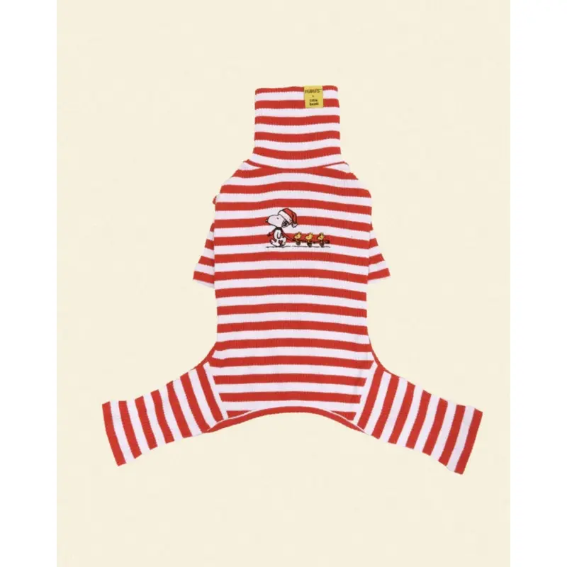 Snoopy and Woodstock Stripe Dog Onesie