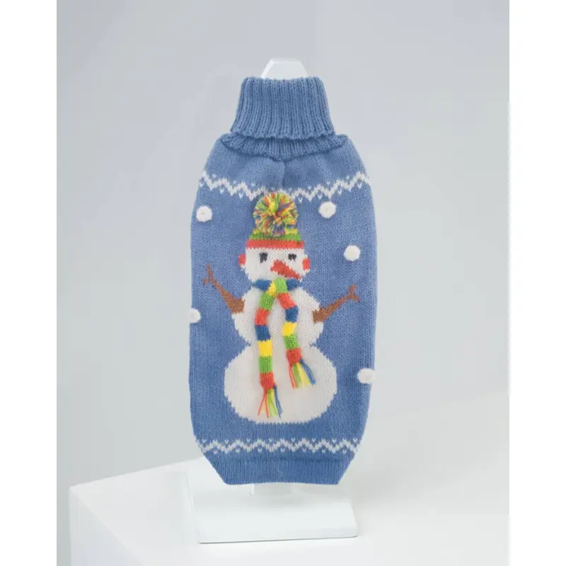 Sydney the Snowman Alpaca Dog Sweater