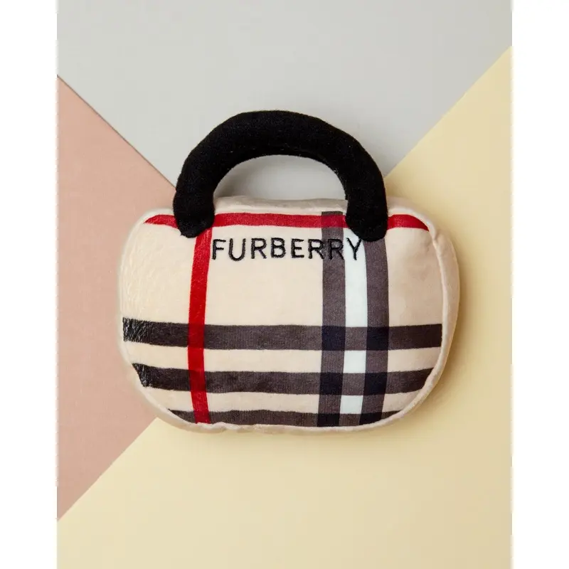 Furberry Handbag Plush Squeaky Dog Toy