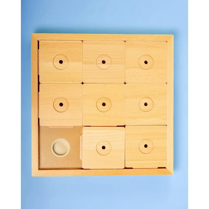 Large Square Sudoku Dog Treat Puzzle Game in Wood (9 Squares)