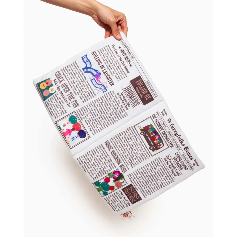 Newspaper Nosework Dog Toy