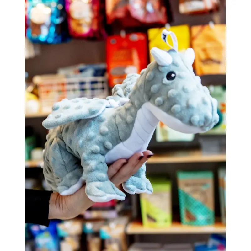 Dotty Dragon Dog Plush Squeaky Dog Toy