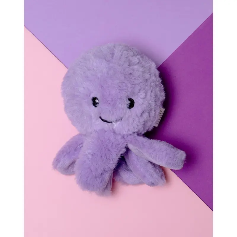 Ez Squeaky Octopus Ball Dog Toy in Violet (4")