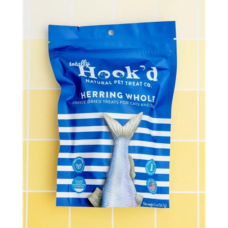 Freeze-Dried Herring Whole Treats for Dogs & Cats (Made in the USA)