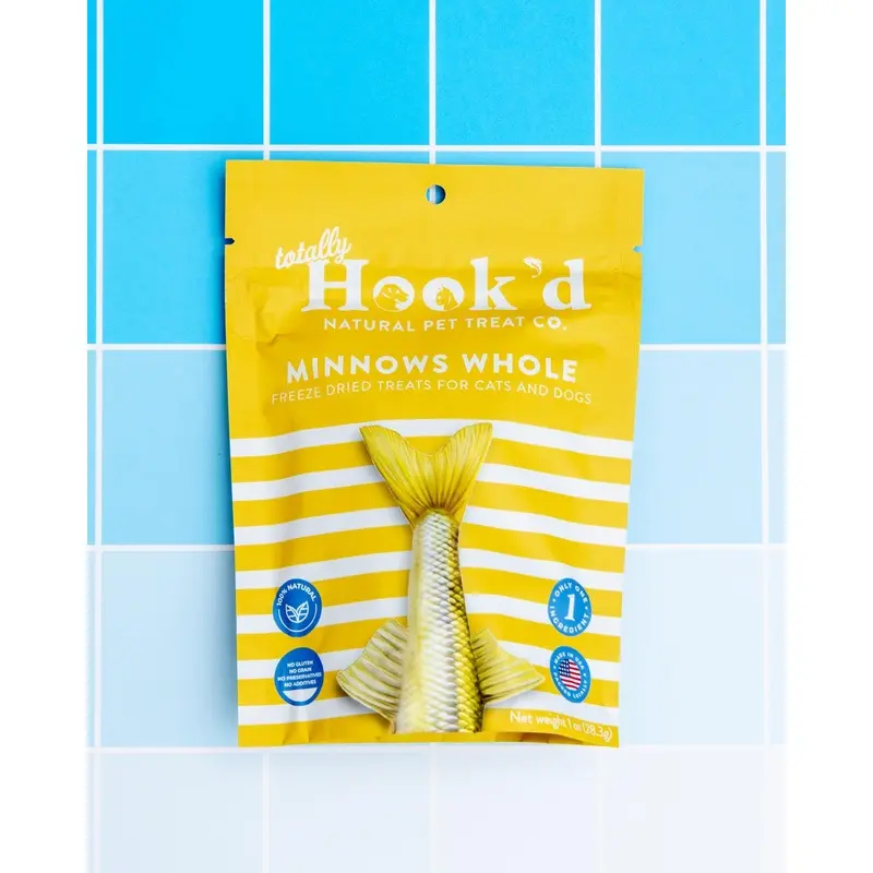 Natural Freeze-Dried Minnows Pet Treats (Made in the USA