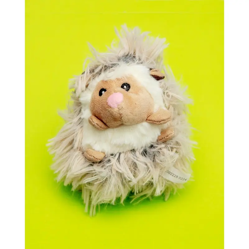 Real Feel Fluffy Hedgehog Squeaky Plush Dog Toy