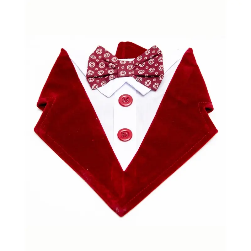 Cadillac Formal Dog Bandana w/ Bow Tie