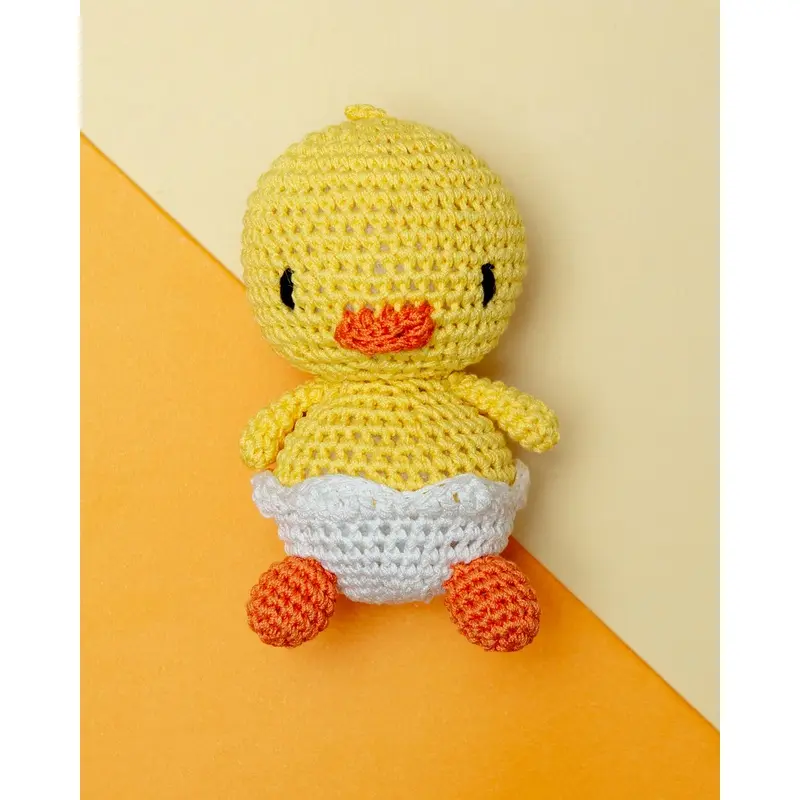 Hatch The Baby Duck Organic Cotton Knit Dog Toy