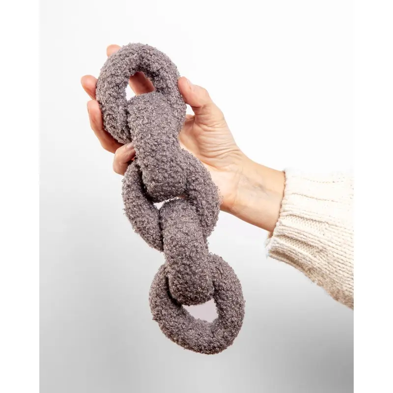 Boucle Many Links Squeaker-less Plush Dog Toy