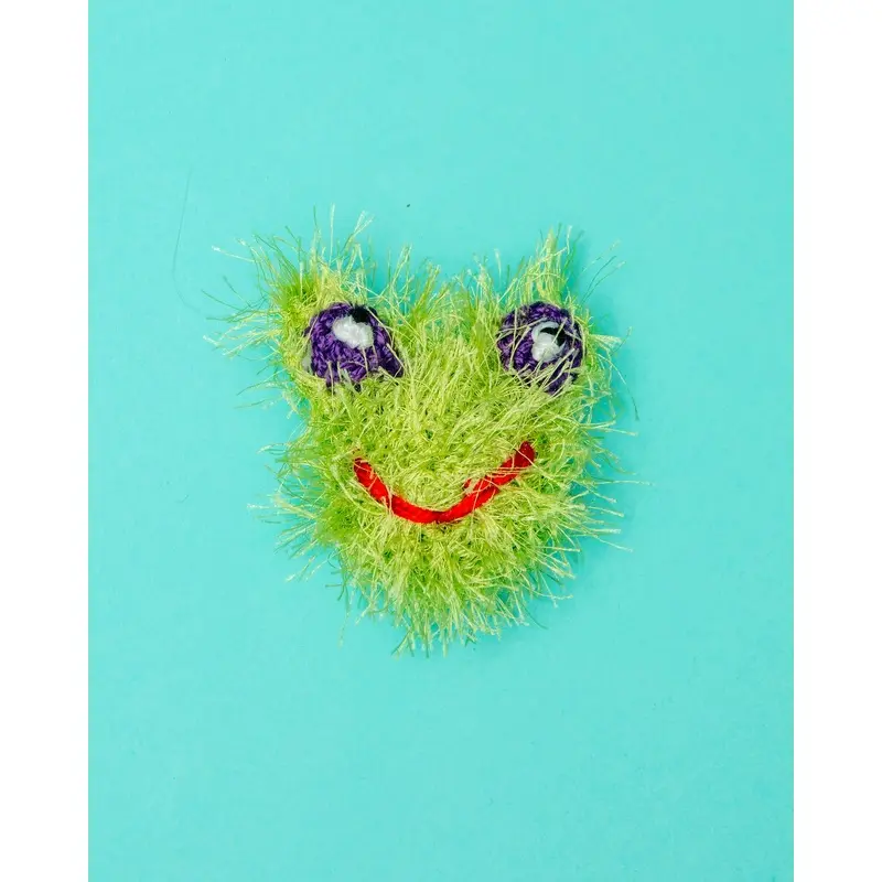 Handmade Frog Ball Squeaky Dog Toy (4")