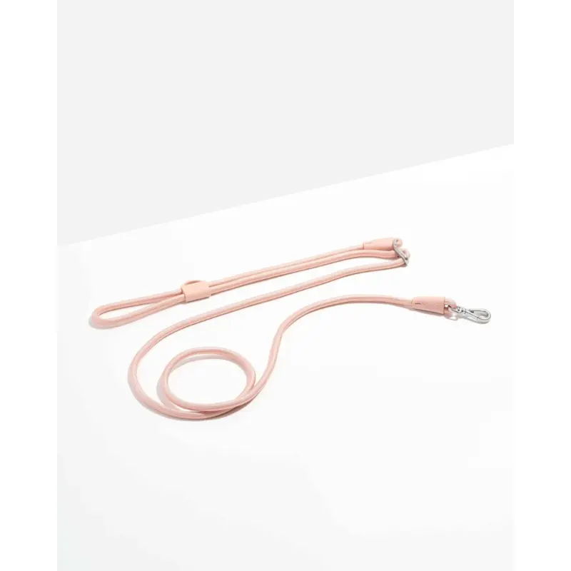 Hands-Free Rope Dog Leash in Blush Pink