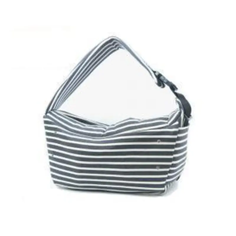 BETTERS | Sling Bag in Grey & White Stripe