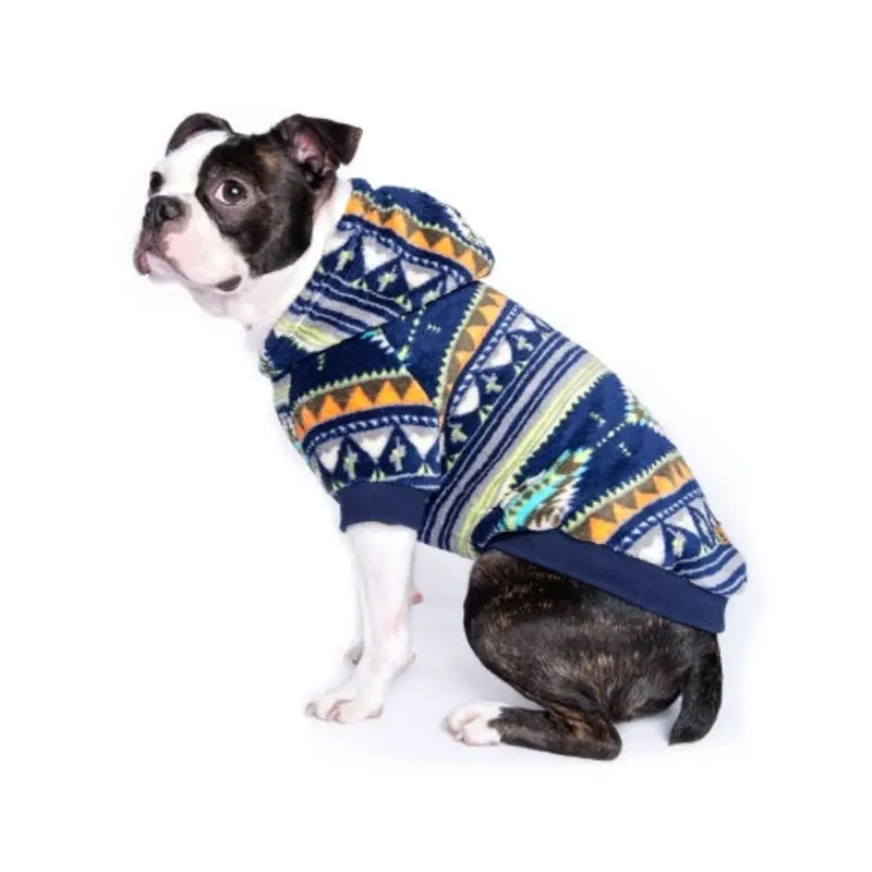 CHARLIE'S BACKYARD | Aztec Hoodie in Navy