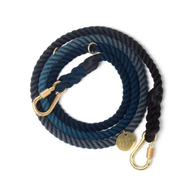 Adjustable Rope Lead in Manhattan Ombre (Made in the USA) (FINAL SALE)