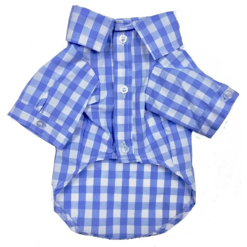 FAB DOG | Blue Plaid Button Down