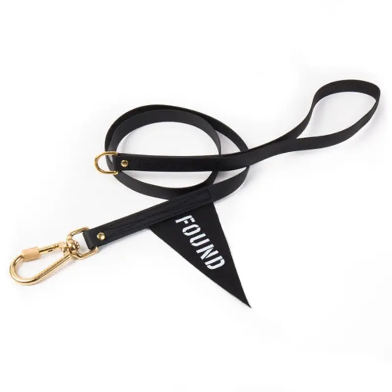 FOUND MY ANIMAL | Leather Alternative Leash in Black
