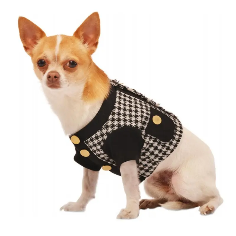 PIESKY | Classic Houndstooth Jacket Top