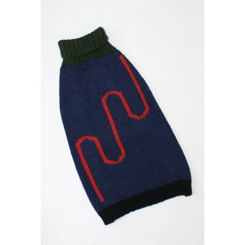 DUSEN DUSEN | Navy Line Sweater