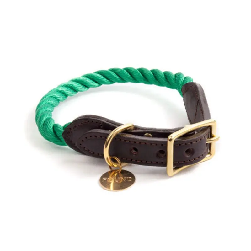 FOUND MY ANIMAL | Rope Collar in Miami Green