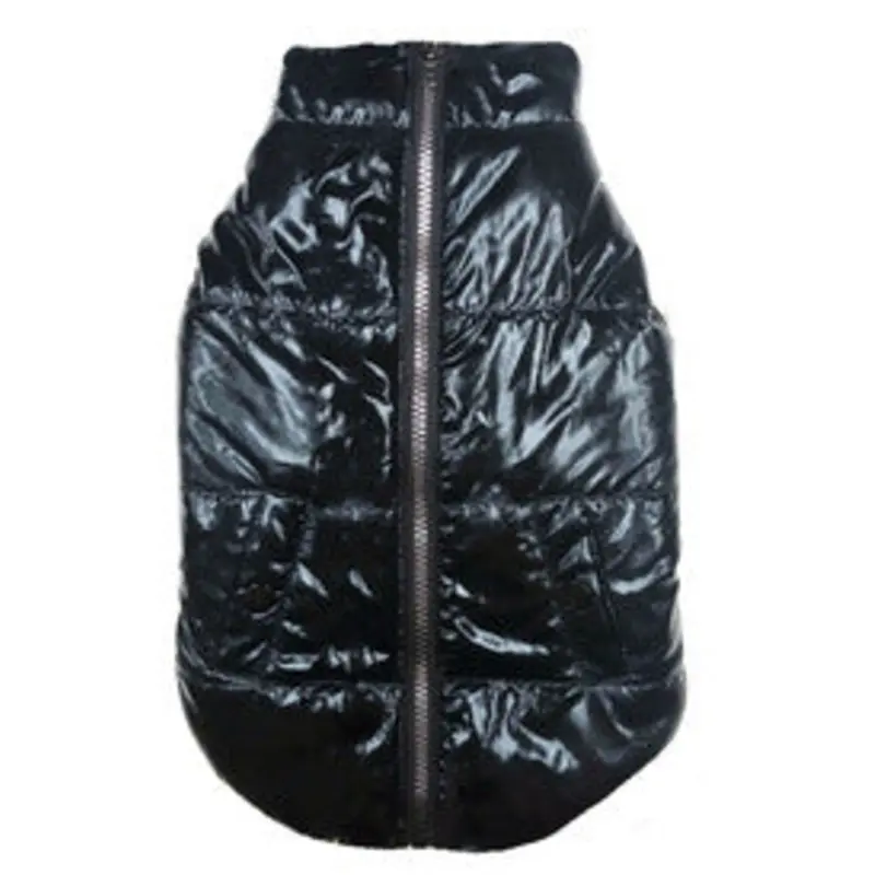 FAB DOG | Metallic Puffer Coat in Black