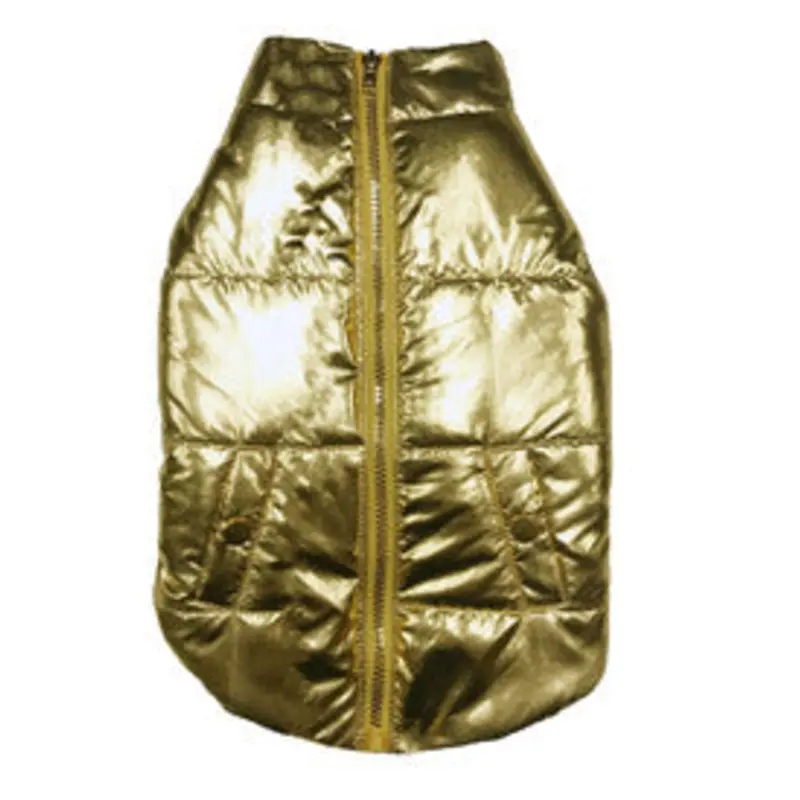 FAB DOG | Metallic Puffer Coat in Gold (BIG DOG SALE)