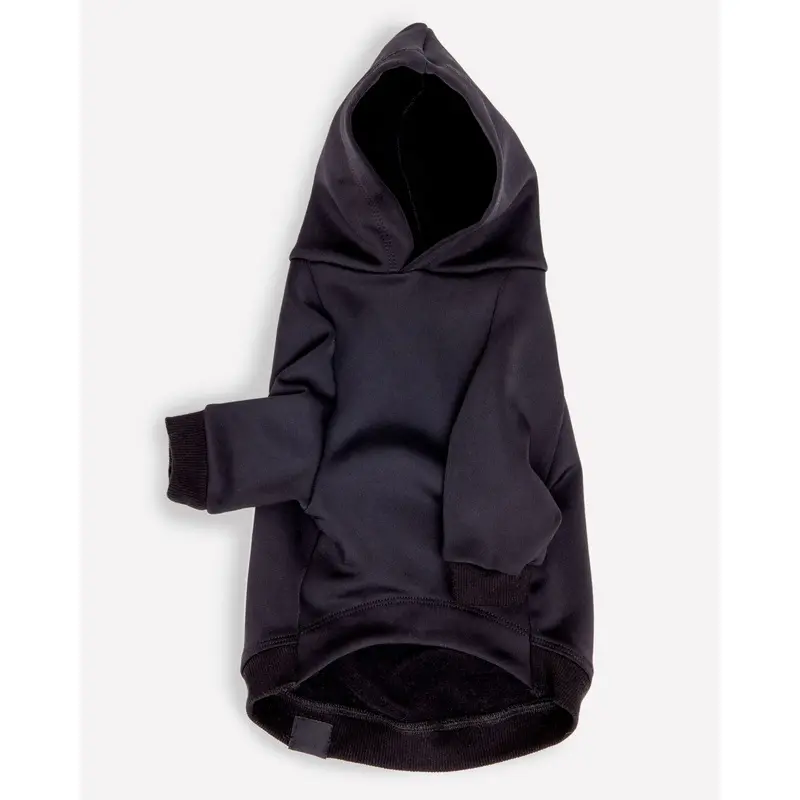 Water Resistant Dog Hoodie in Black