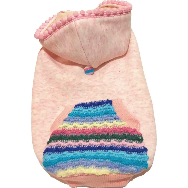 LUNA BLUE | Marble Hoodie in Peach