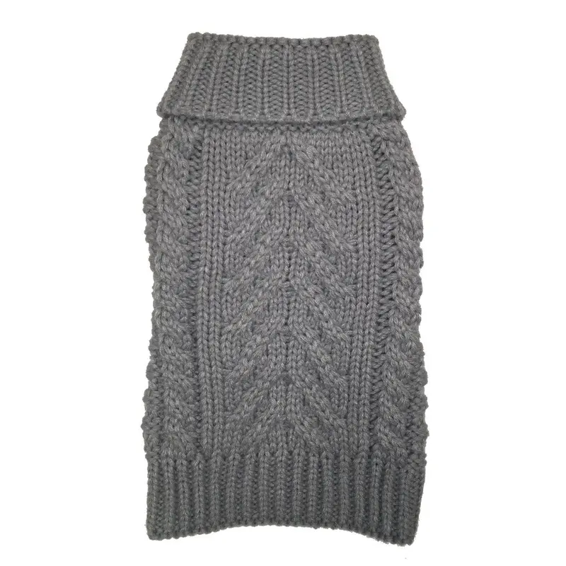 FAB DOG | Chunky Turtleneck Sweater in Grey