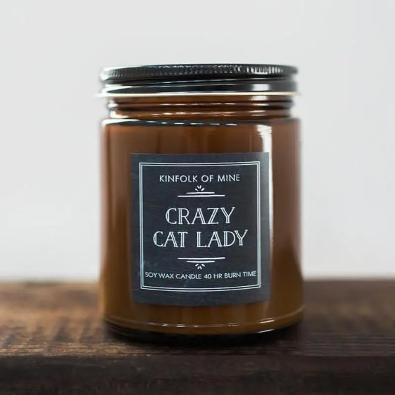 KINFOLK OF MINE | Soy Wax Candle in Crazy Cat Lady