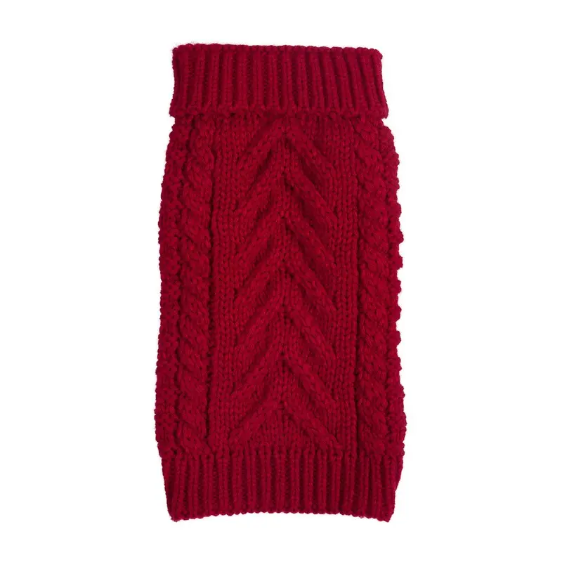 FAB DOG | Chunky Turtleneck Sweater in Red (BIG DOG SALE)