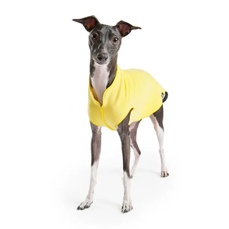 GOLD PAW | Stretch Fleece in Sunflower Yellow