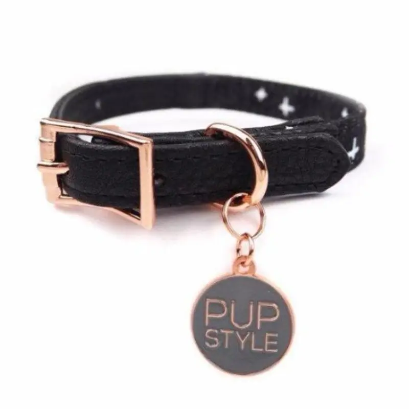 PUPSTYLE | Black Cross City Collar