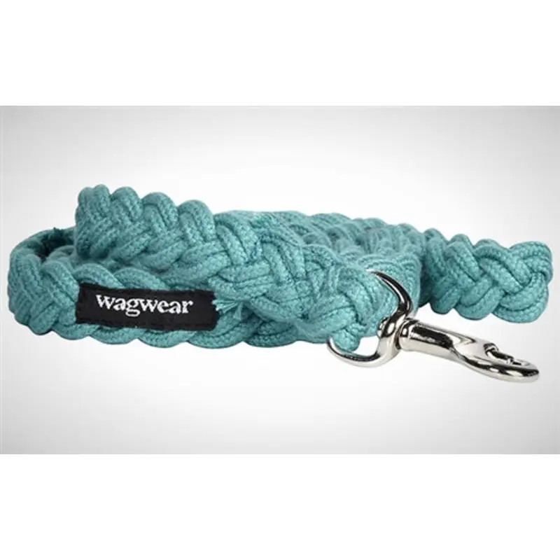 WAGWEAR | Braided Fisherman Leash in Aqua